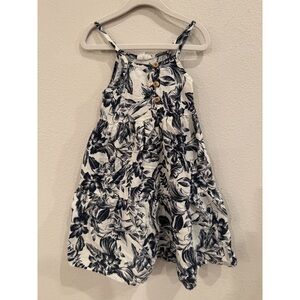 Cotton On Kids Blue Floral Toddler Dress Size 4